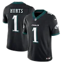 Zennovawear Jalen Hurts Philadelphia Eagles Alternate Vapor FUSE. Stitched Limited Jersey - Black