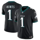 Zennovawear Jalen Hurts Philadelphia Eagles Alternate Vapor FUSE. Stitched Limited Jersey - Black