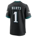 Zennovawear Jalen Hurts Philadelphia Eagles Alternate Game Jersey - Black
