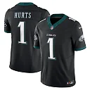 Zennovawear Jalen Hurts Philadelphia Eagles Alternate Vapor FUSE. Limited Jersey - Black