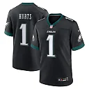 Zennovawear Jalen Hurts Philadelphia Eagles Alternate Game Jersey - Black