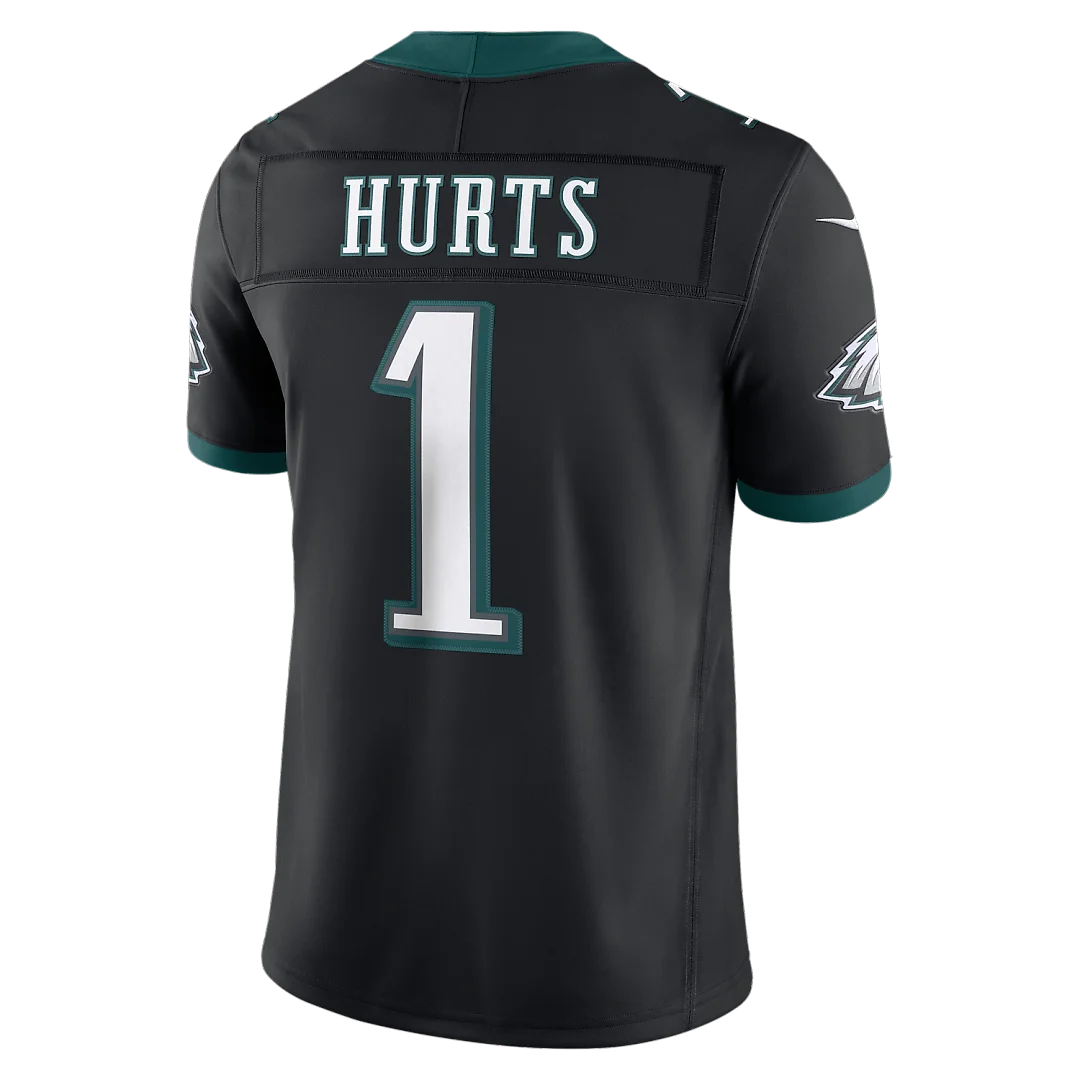 Zennovawear Jalen Hurts Philadelphia Eagles Alternate Vapor FUSE. Stitched Limited Jersey - Black