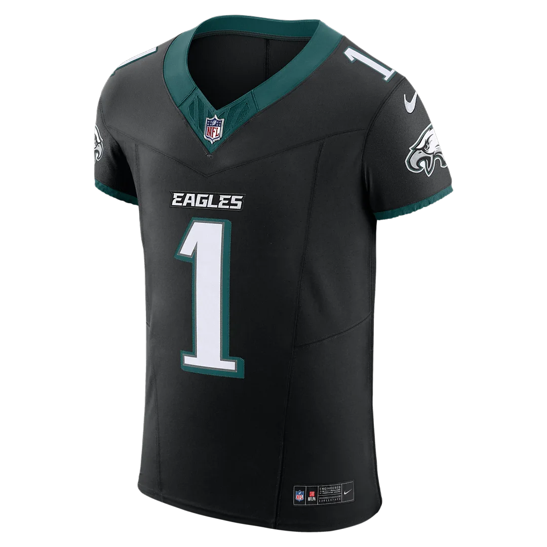 Zennovawear Jalen Hurts Philadelphia Eagles Alternate Vapor FUSE. Elite Jersey - Black