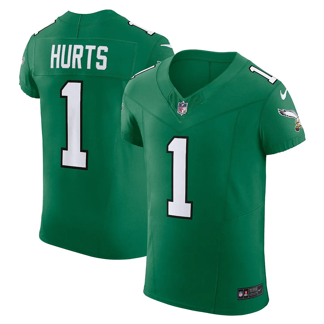 Zennovawear Jalen Hurts Philadelphia Eagles Alternate Vapor FUSE. Elite Jersey - Kelly Green