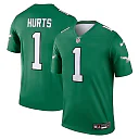 Zennovawear Jalen Hurts Philadelphia Eagles Legend Player Performance Top - Kelly Green