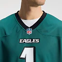 Zennovawear Jalen Hurts Philadelphia Eagles Team Game Jersey - Midnight Green