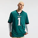 Zennovawear Jalen Hurts Philadelphia Eagles Team Game Jersey - Midnight Green