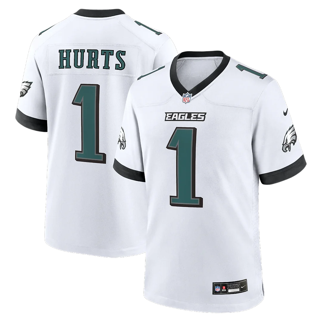 Zennovawear Jalen Hurts Philadelphia Eagles Game Jersey - White