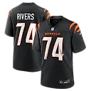 Zennovawear Jalen Rivers Cincinnati Bengals Team Game Jersey - Black