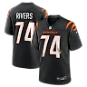 Zennovawear Jalen Rivers Cincinnati Bengals Team Game Jersey - Black