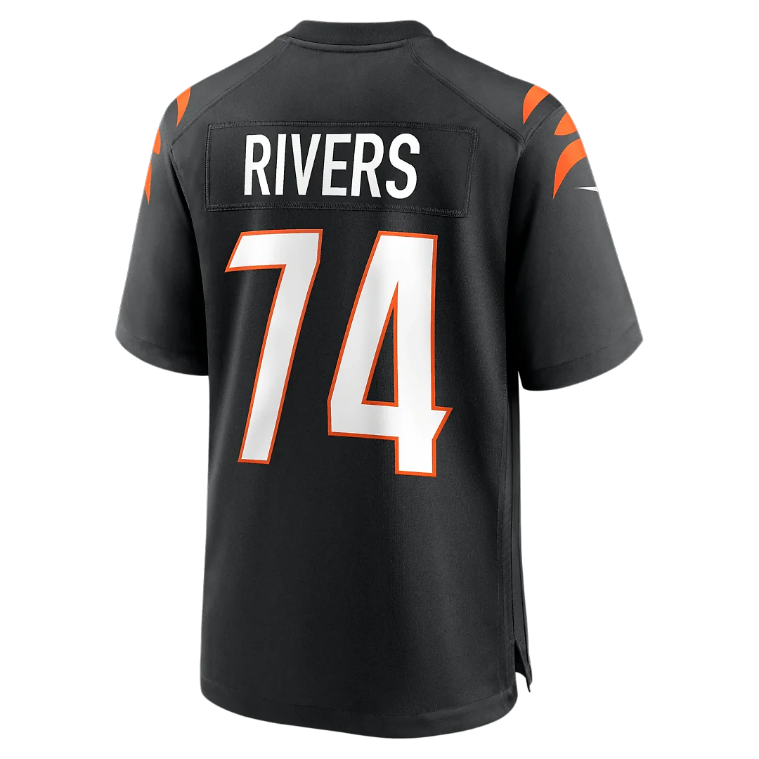 Zennovawear Jalen Rivers Cincinnati Bengals Team Game Jersey - Black