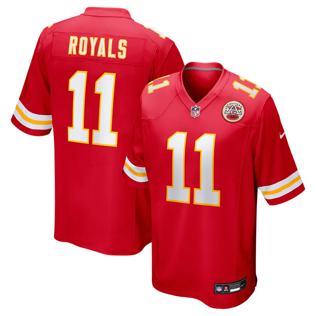 Zennovawear Jalen Royals Kansas City Chiefs Team Game Jersey - Red