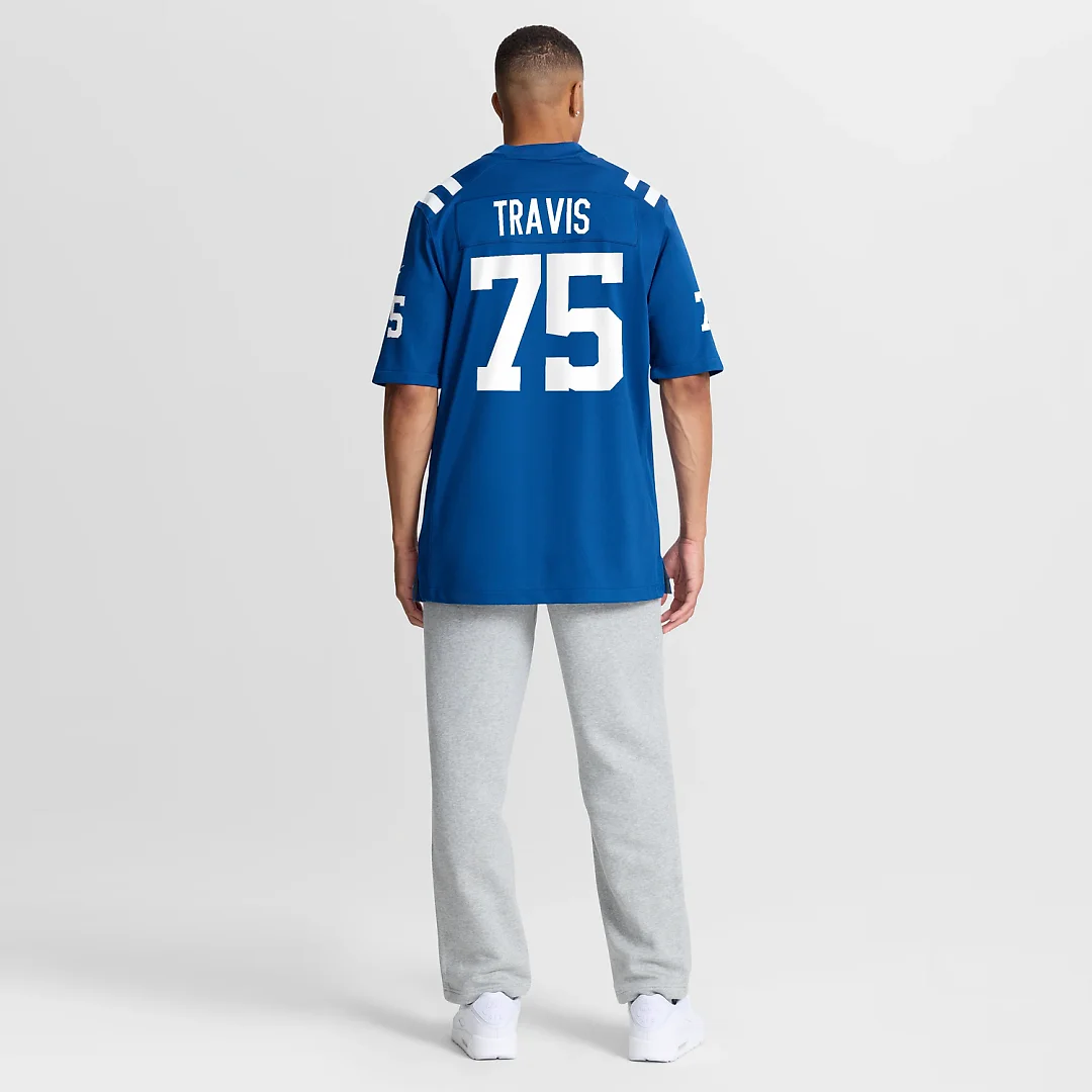 Zennovawear Jalen Travis Indianapolis Colts Team Game Jersey - Royal