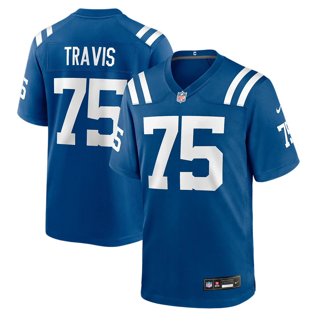 Zennovawear Jalen Travis Indianapolis Colts Team Game Jersey - Royal