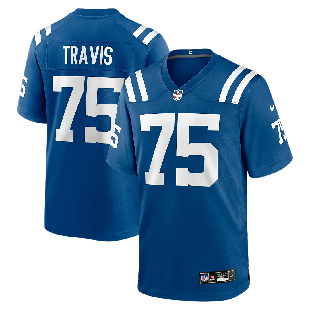 Zennovawear Jalen Travis Indianapolis Colts Team Game Jersey - Royal
