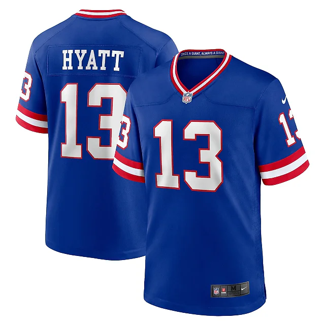 Zennovawear Jalin Hyatt New York Giants Alternate Game Jersey - Royal