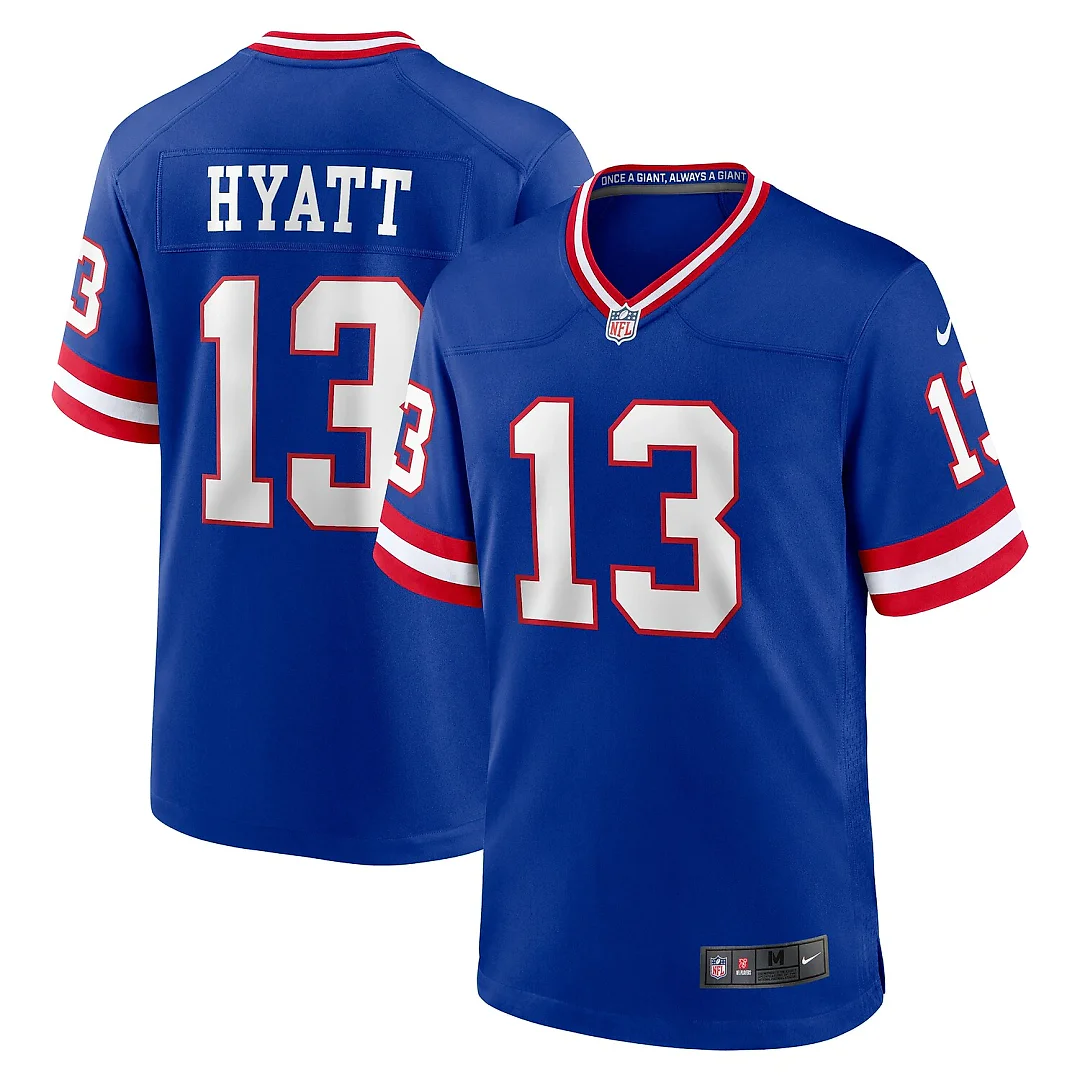 Zennovawear Jalin Hyatt New York Giants Alternate Game Jersey - Royal