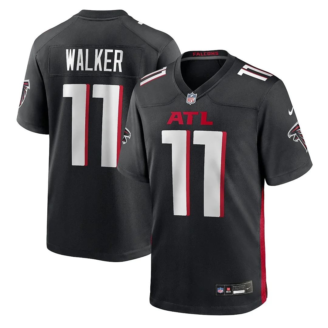 Zennovawear Jalon Walker Atlanta Falcons Team Game Jersey - Black