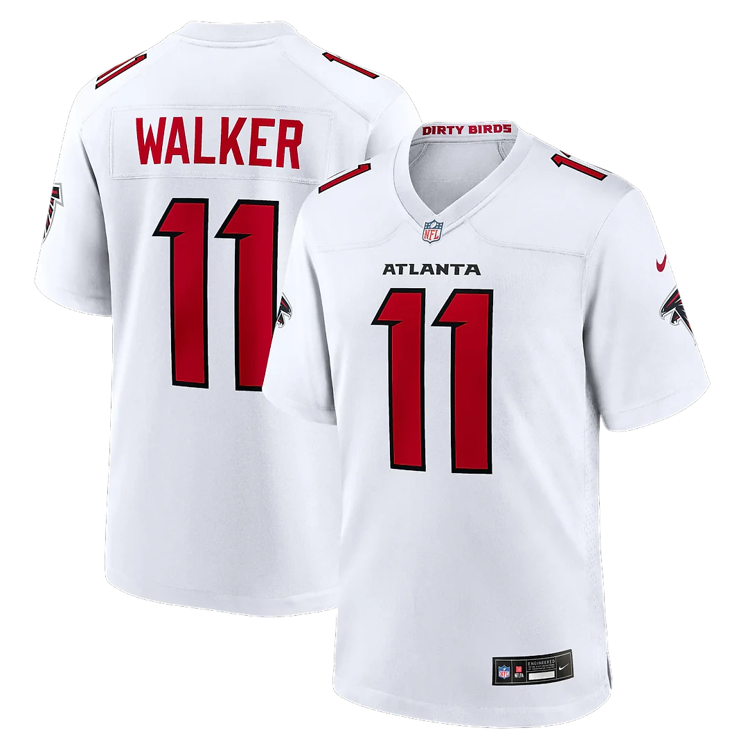 Zennovawear Jalon Walker Atlanta Falcons Game Jersey - White