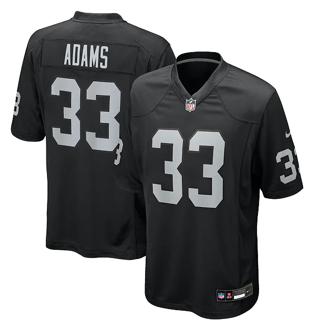 Zennovawear Jamal Adams Las Vegas Raiders Team Game Jersey - Black