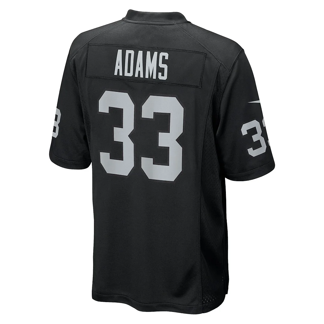 Zennovawear Jamal Adams Las Vegas Raiders Team Game Jersey - Black