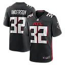 Zennovawear Jamal Anderson Atlanta Falcons Game Retired Player Jersey - Black