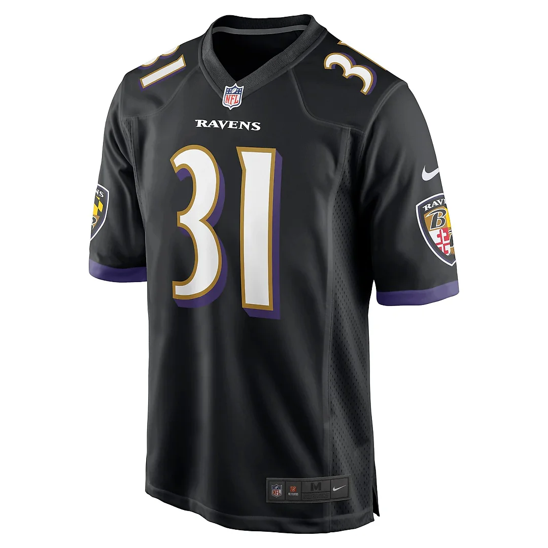 Zennovawear Jamal Lewis Baltimore Ravens Retired Player Alternate Game Jersey - Black
