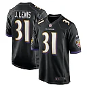 Zennovawear Jamal Lewis Baltimore Ravens Retired Player Alternate Game Jersey - Black
