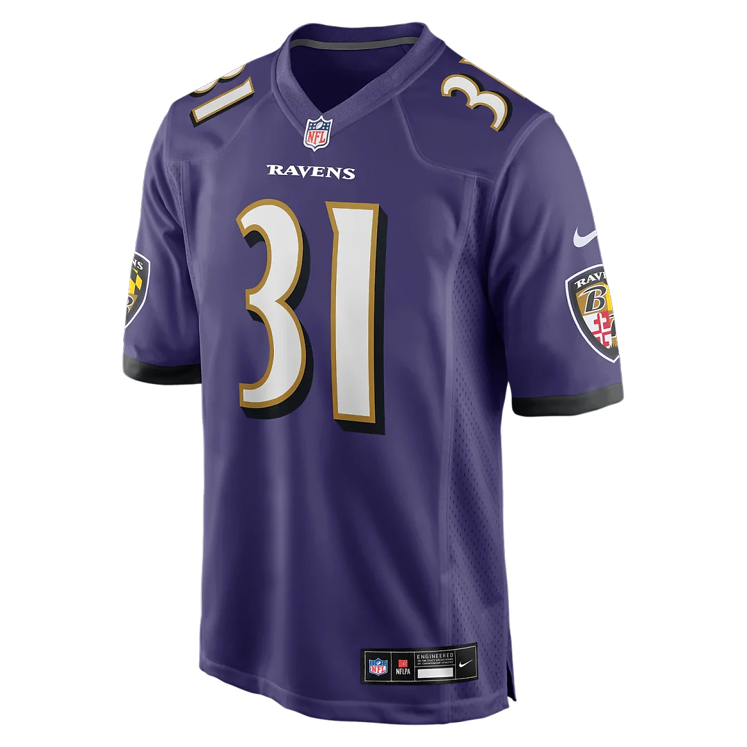 Zennovawear Jamal Lewis Baltimore Ravens Game Retired Player Jersey - Purple