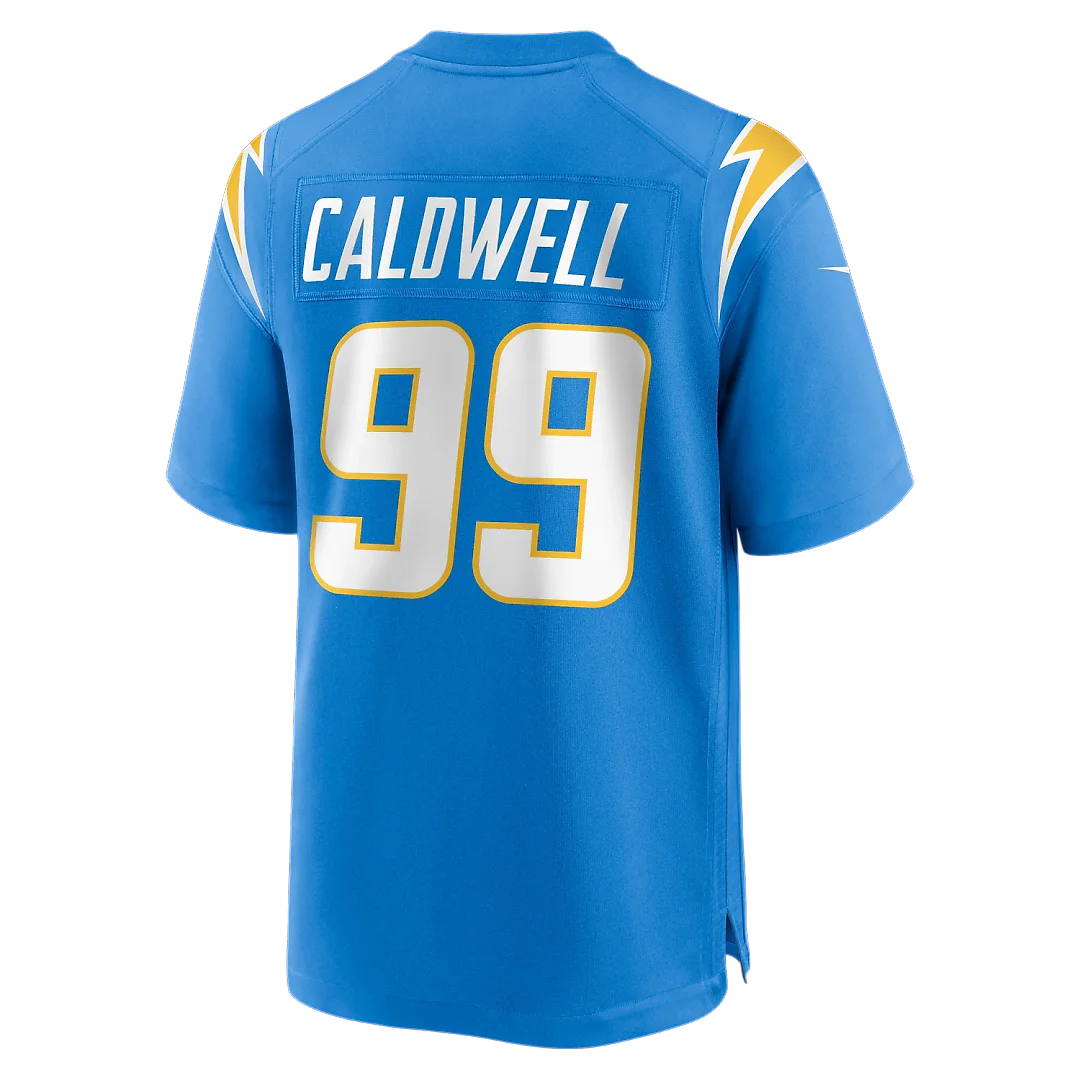 Zennovawear Jamaree Caldwell Los Angeles Chargers Team Game Jersey - Powder Blue