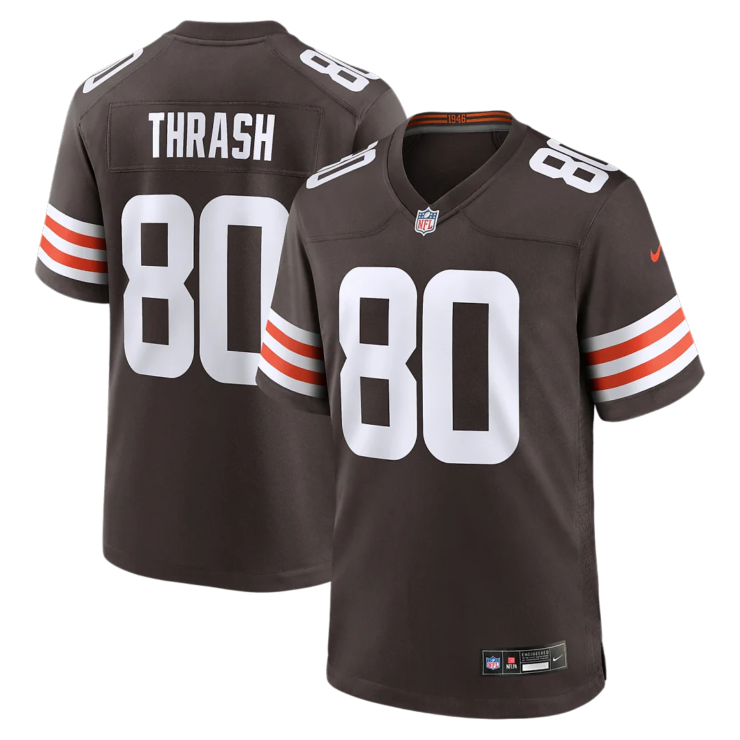 Zennovawear Jamari Thrash Cleveland Browns Team Game Jersey - Brown