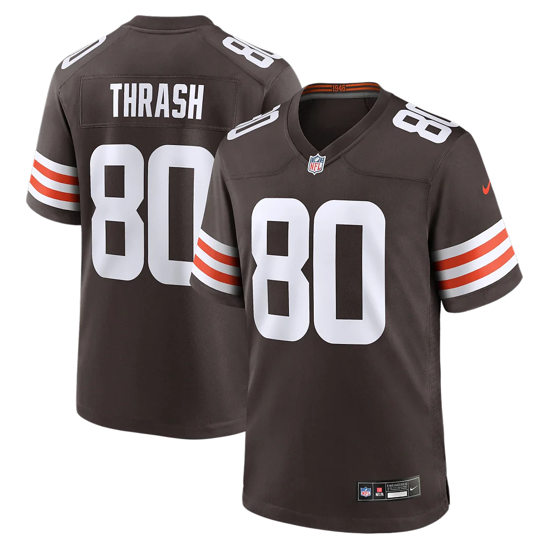 Zennovawear Jamari Thrash Cleveland Browns Team Game Jersey - Brown