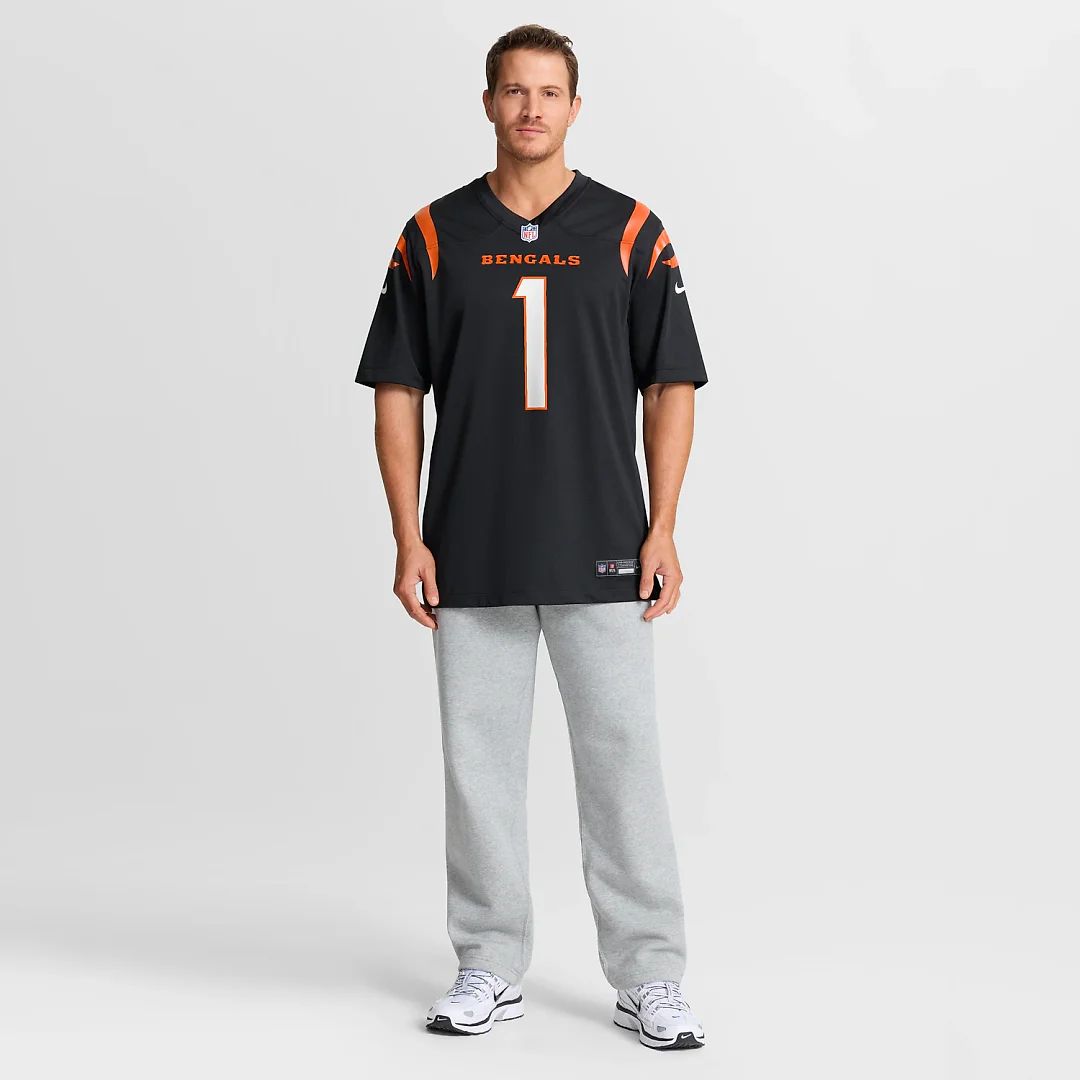 Zennovawear Ja'Marr Chase Cincinnati Bengals Game Jersey - Black