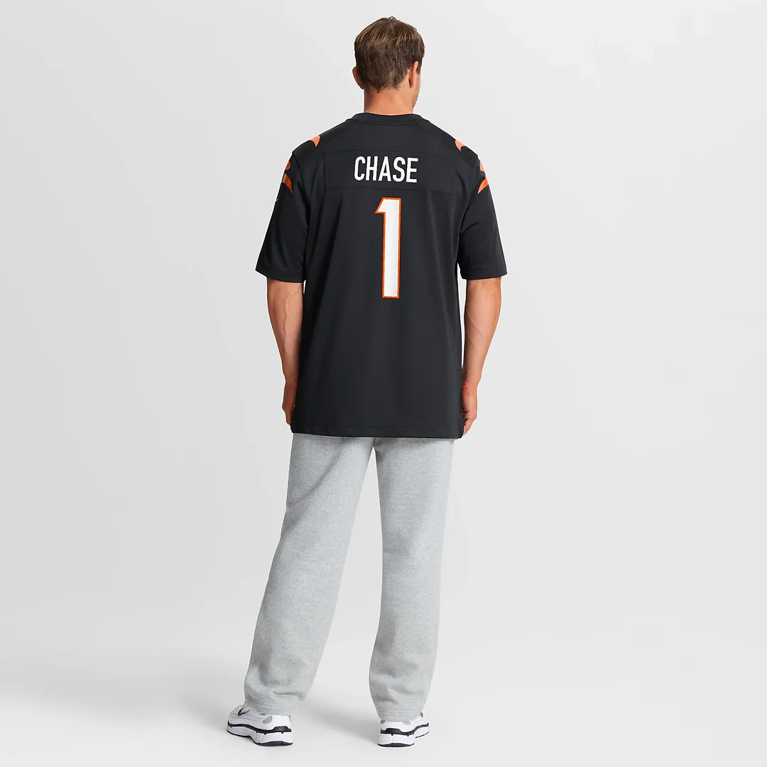 Zennovawear Ja'Marr Chase Cincinnati Bengals Game Jersey - Black