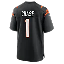 Zennovawear Ja'Marr Chase Cincinnati Bengals Game Jersey - Black