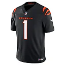 Zennovawear Ja'Marr Chase Cincinnati Bengals Team Vapor FUSE. Stitched Limited Jersey - Black