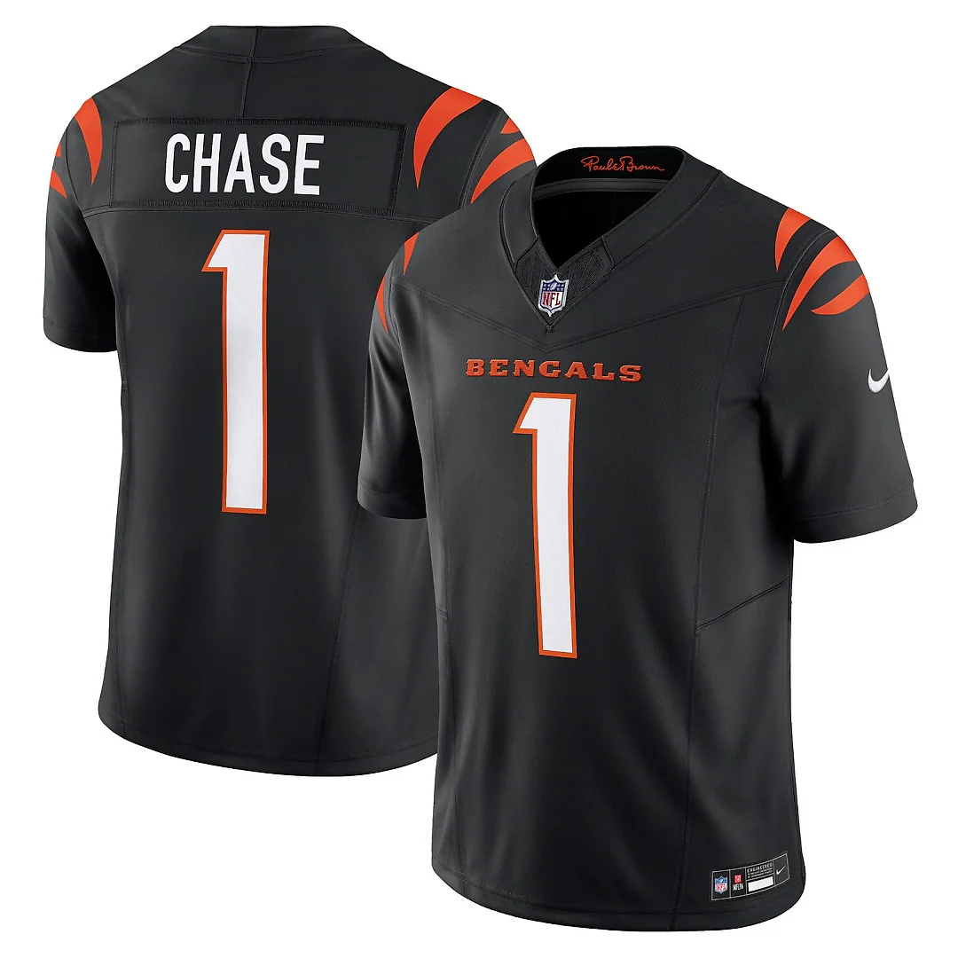 Zennovawear Ja'Marr Chase Cincinnati Bengals Vapor FUSE. Limited Jersey - Black