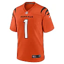 Zennovawear Ja'Marr Chase Cincinnati Bengals Alternate Game Jersey - Orange