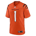 Zennovawear Ja'Marr Chase Cincinnati Bengals Alternate Game Jersey - Orange