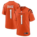 Zennovawear Ja'Marr Chase Cincinnati Bengals Alternate Game Jersey - Orange