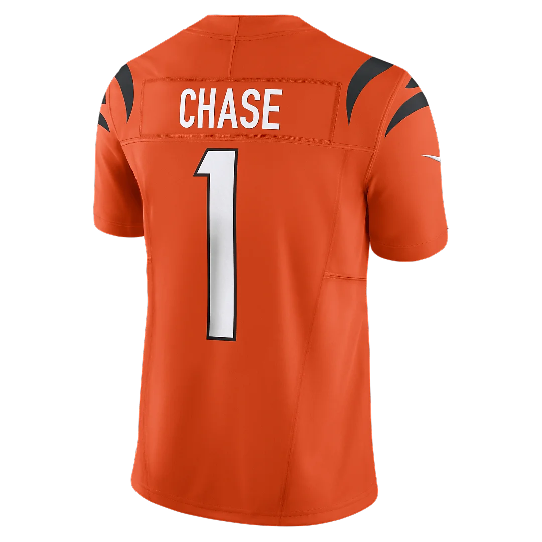 Zennovawear Ja'Marr Chase Cincinnati Bengals Vapor FUSE. Limited Jersey - Orange