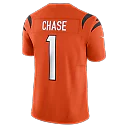 Zennovawear Ja'Marr Chase Cincinnati Bengals Vapor FUSE. Limited Jersey - Orange