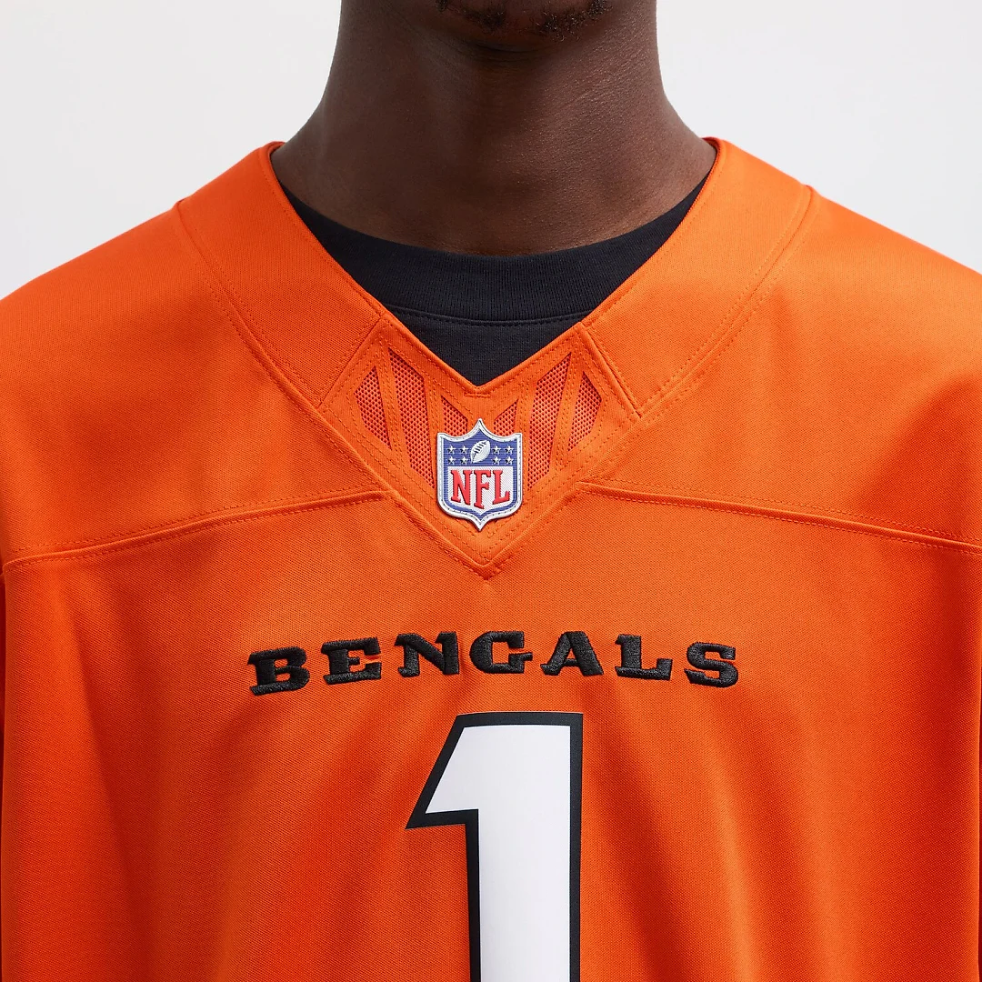 Zennovawear Ja'Marr Chase Cincinnati Bengals Vapor FUSE. Limited Jersey - Orange