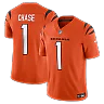 Zennovawear Ja'Marr Chase Cincinnati Bengals Vapor FUSE. Limited Jersey - Orange