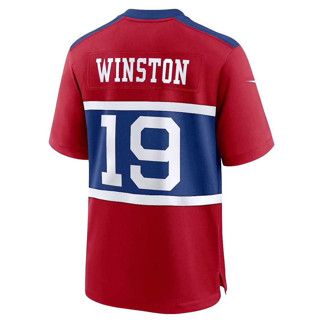 Zennovawear Jameis Winston New York Giants Alternate Game Jersey - Century Red