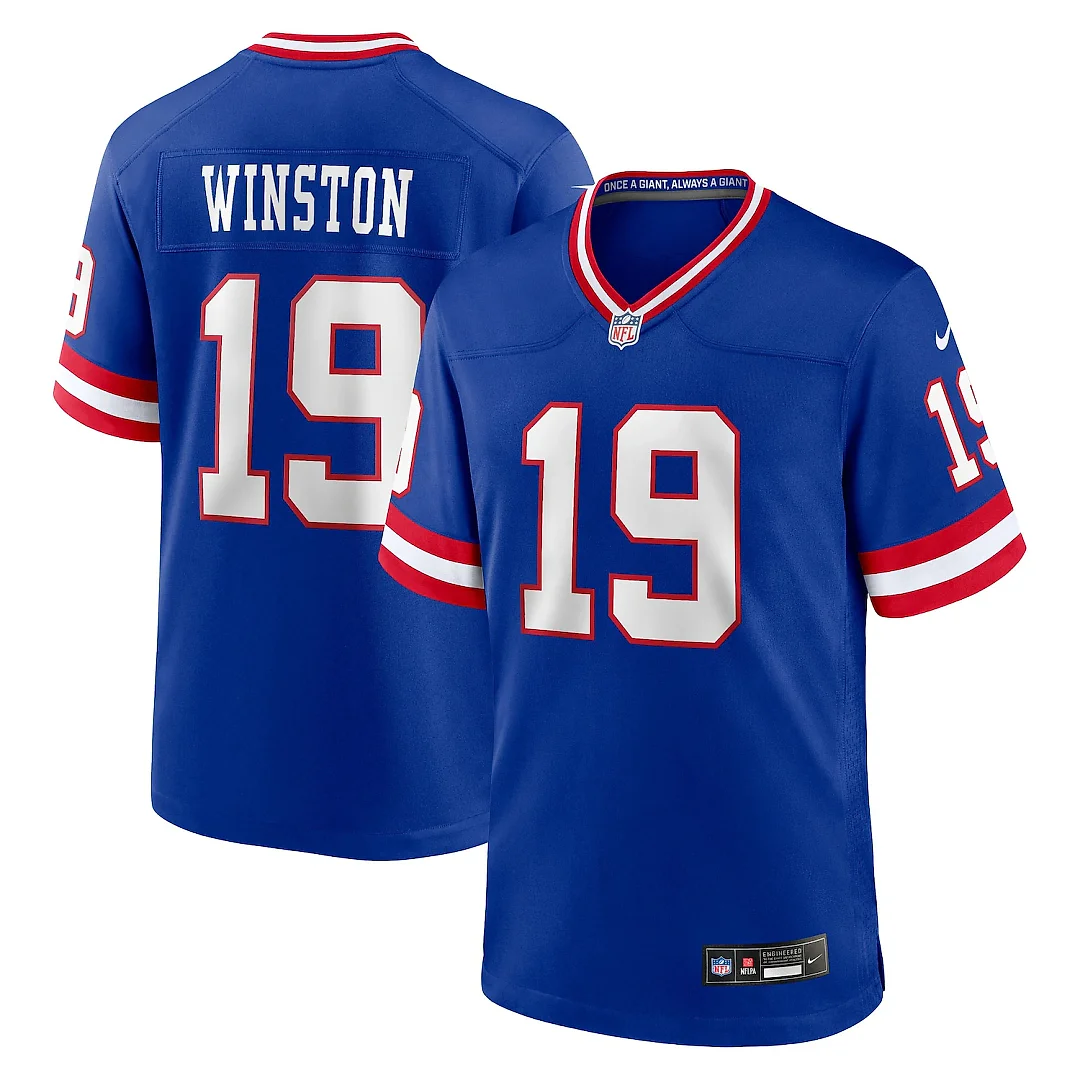 Zennovawear Jameis Winston New York Giants Alternate 2 Game Jersey - Royal