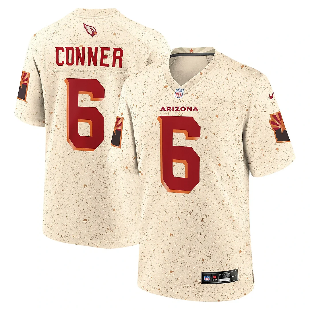 Zennovawear James Conner Arizona Cardinals 2025 Rivalries Collection Game Jersey - Natural