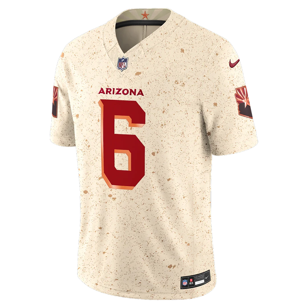Zennovawear James Conner Arizona Cardinals 2025 Rivalries Collection Stitched Limited Jersey - Natural