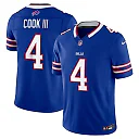 Zennovawear James Cook III Buffalo Bills Team Vapor FUSE. Stitched Limited Jersey - Royal