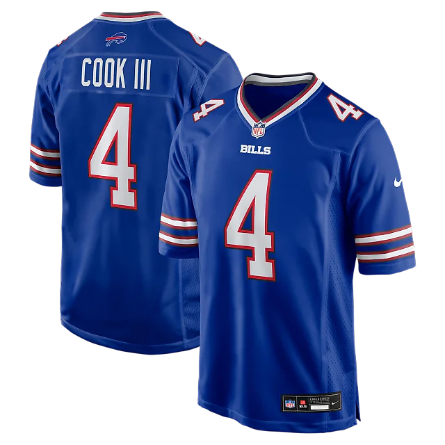 Zennovawear James Cook III Buffalo Bills Team Game Jersey - Royal